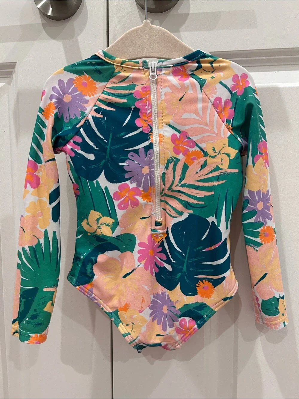 Roxy Girls' Floral Long Sleeve Rashguard - 2T